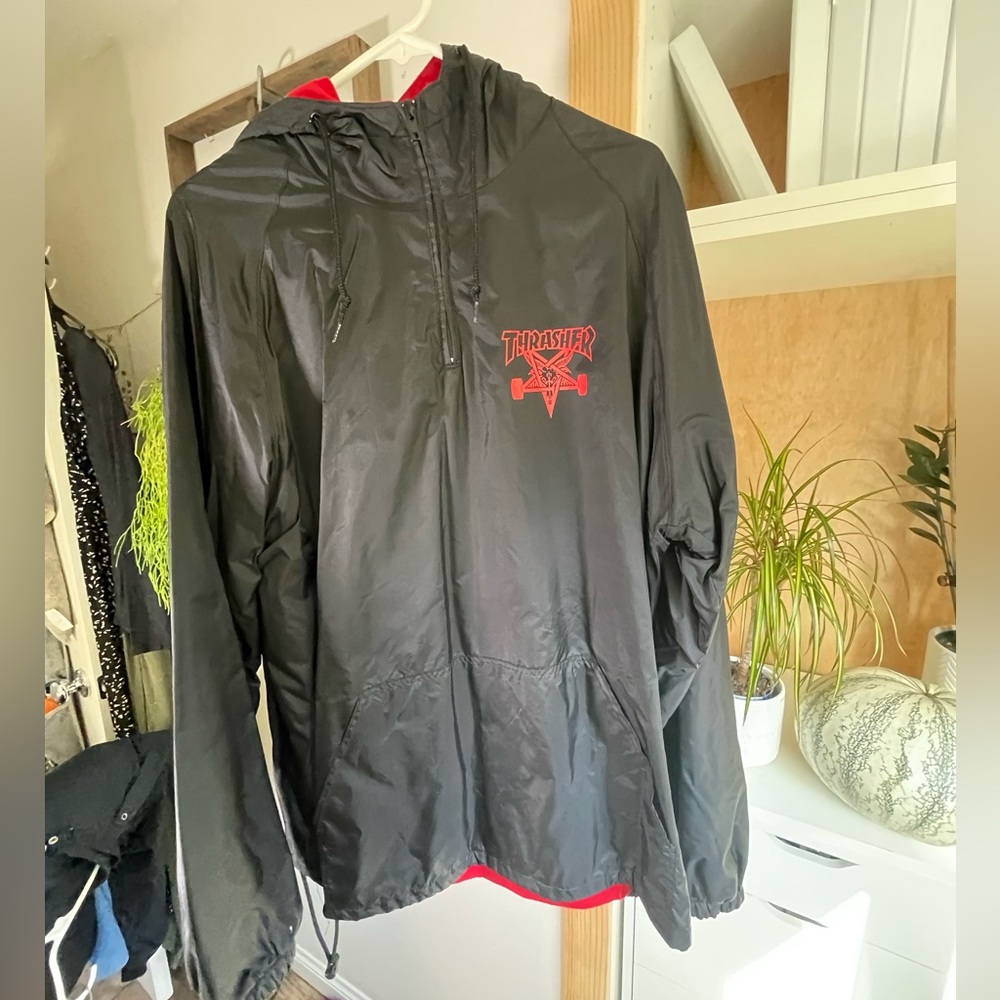 Thrasher hooded jacket size XL